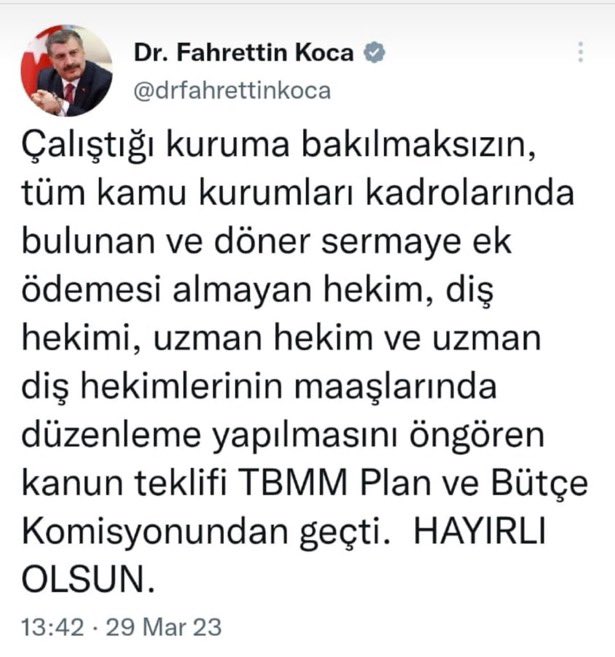 <a href="/aylinyaman_/">Dr. Aylin Yaman</a> Verilen sözler yerine getirilsin. Birileri sevinirken birileri üzülmesin. Eşit işe eşit ücret!
