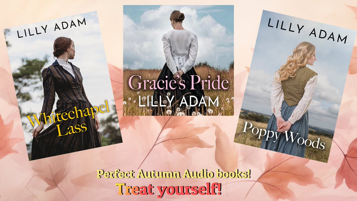 Treat yourself to a heart-warming #audiobooks
#thrilling #Victorian #family #sagas
#Poppy Woods – Narrated by the talented Julia Franklin.
#Gracie’s pride – Narrated by the talented Julia Franklin.
#Whitechapel Lass -– Narrated by the talented Julia Franklin &amp; Annie Aldington