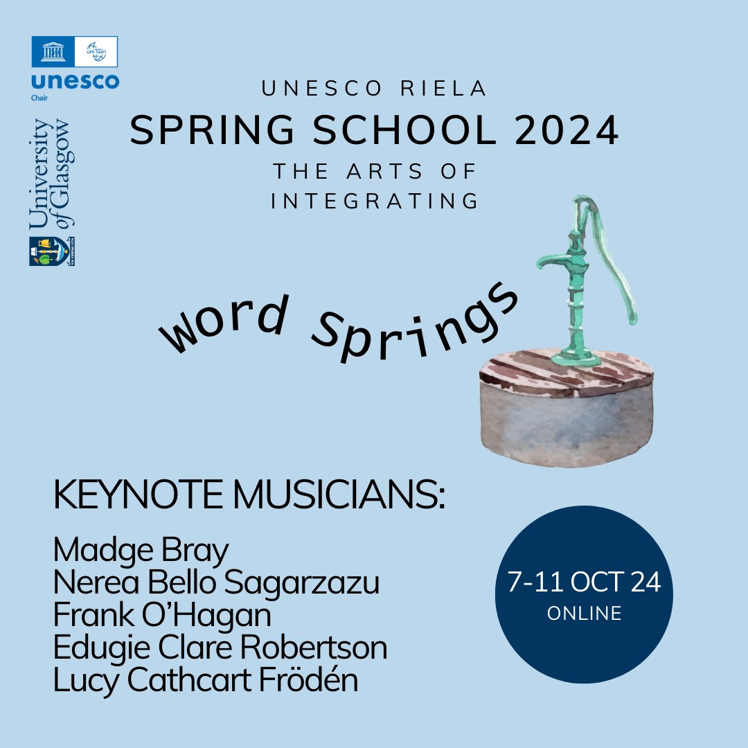 Online Spring School keynote songs! 🎶

Each day of the Spring School will open with a song from one of our keynote musicians: Madge Bray, Nerea Bello Sagarzazu, Frank O'Hagan, Edugie Clare Robertson, and Lucy Cathcart Frödén.

Register for free now 👉 bit.ly/4dQnEIy