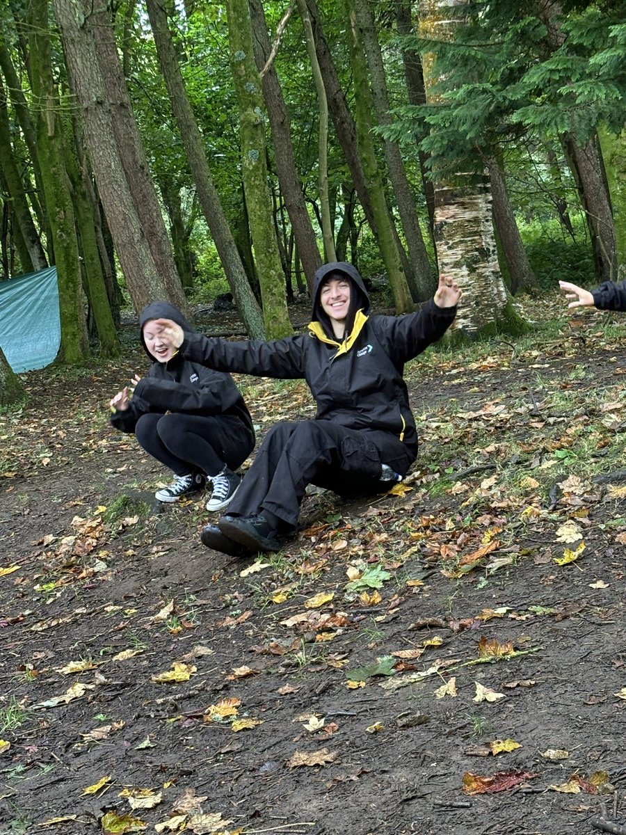 HNC Students tried out some nature yoga poses in our first Forest Kindergarten session <a href="/AyrshireColl/">Ayrshire College</a>