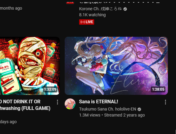 youtube be like showing up this specific stream after ame last stream yesterday.. fck you youtube