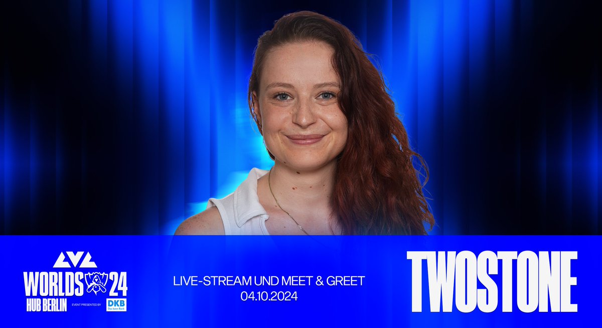 LVL (@lvlglobal) on Twitter photo 🔥Wir enthüllen unser erstes Worlds Hub 2024 Mystery Event!🔥
Diesen Freitag begrüßen wir die einzigartige <a href="/TheRealTwoStone/">TwoStonelol</a> im LVL für ihren offiziellen Co-Stream von Worlds aus unserer Arena.
Sie wird außerdem unsere LoL Quiz Show moderieren!
🎫➡️lvl.global/events/53/frid… 🔥Wir enthüllen unser erstes Worlds Hub 2024 Mystery Event!🔥
Diesen Freitag begrüßen wir die einzigartige <a href="/TheRealTwoStone/">TwoStonelol</a> im LVL für ihren offiziellen Co-Stream von Worlds aus unserer Arena.
Sie wird außerdem unsere LoL Quiz Show moderieren!
🎫➡️lvl.global/events/53/frid…