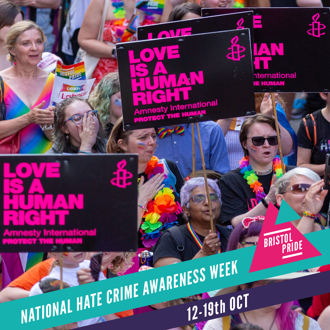 It's National Hate Crime Awareness week. The LGBT+ community is only too familiar with this topic &amp; Bristol Pride will never avoid amplifying ways to tackle hate. Anyone can contact SARI for help with reporting, guidance, &amp; support 
saricharity.org.uk
nationalhcaw.uk