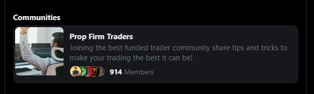 ProTrader_Mike's tweet image. Click in my Bio 
🚀 Join this Fast-Growing Prop Firm Traders Community! 🏆
🔥 Get top trading tips &amp;amp; tricks
👥 Connect with an awesome team of traders
🎁 Weekly giveaways to boost your trading journey!
#PropFirm #TradersCommunity #TradingTips #Giveaways #MojoMethod