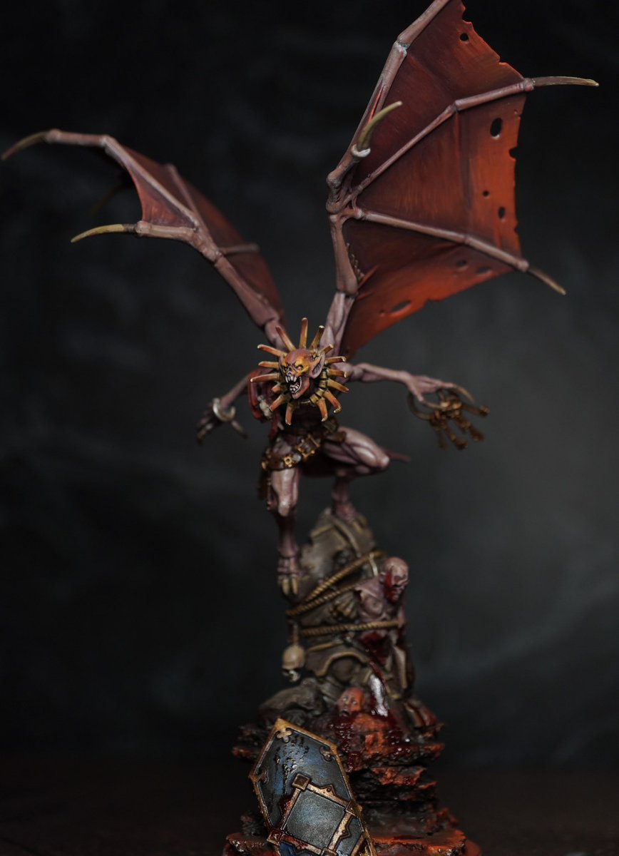 Total_Atom's tweet photo. @warhammer Red wings count too right?🦇 https://t.co/fAQyKzp6xT