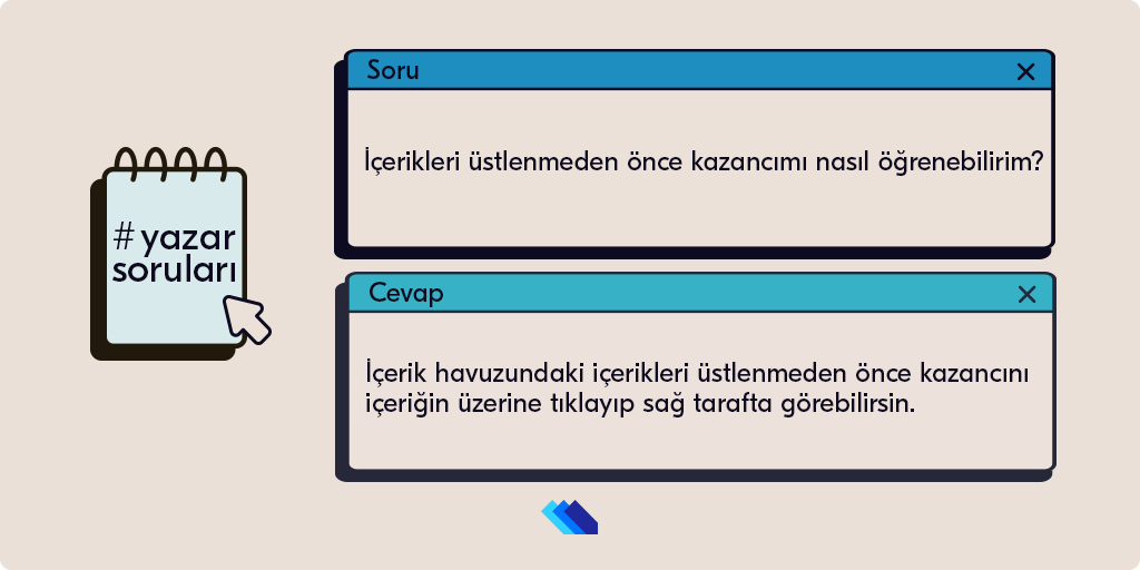 icerikcom's tweet photo. 📌 Buna ek olarak da üstlendiğin içeriği teslim ettikten sonra yayıncıdan onay gelene kadar kazancının bakiyene yansımayacağını da hatırlatalım.

#yazarsoruları #metinyazarı #içerikyazarı #içeriküretimi https://t.co/cOs6RuIQCr