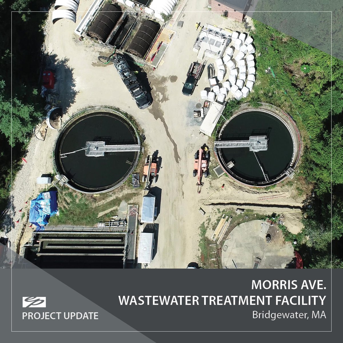 EnvPartners's tweet photo. EP is working with @BridgewaterMA on a multi-phase upgrade to their Morris Ave. Wastewater Treatment Facility. 

Construction of the first phase is anticipated to be completed early 2025 in time for the new Spring Nitrogen Permit limits to be reached. https://t.co/Ci04rx652a