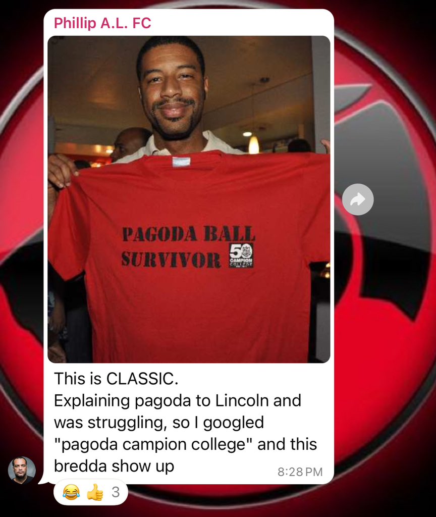 davidmullings's tweet image. I don’t usually share screenshots from group chats on WhatsApp BUT this was too funny to NOT share…

#RedIsStrong #Campion #Pagoda #Ifyouknowyouknow