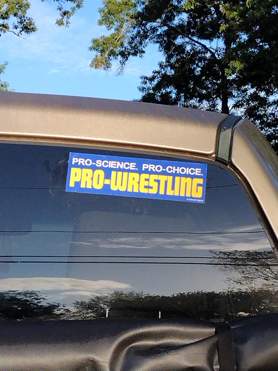 Katscratch10's tweet image. New bumper sticker for our truck 😁 #proscience #prochoice #prowrestling