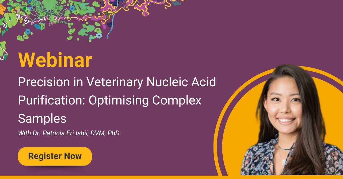 promegauk's tweet image. Join us next week for a free webinar on 9 Oct 2024 at 4.00pm (BST) with Dr Ishii, Sr Scientific Account Advisor - Precision in Veterinary Nucleic Acid Purification: Optimising Complex Samples 

Save your place at bit.ly/4exlC0L

#PCR #RNA #NucleicAcidPurification