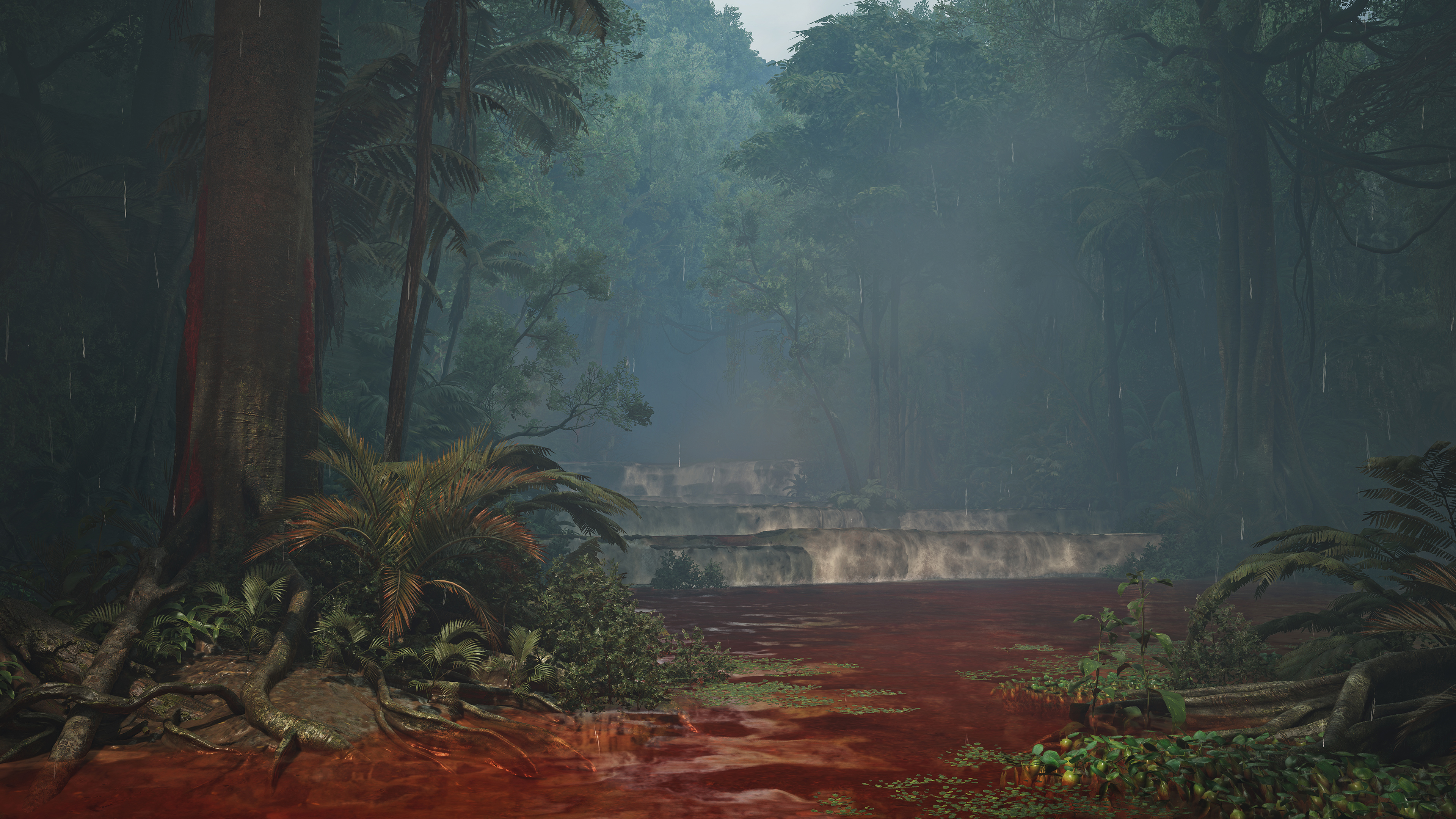 天然メノウ レッドモスアゲートバングル 〜水中に広がる幻想的な風景