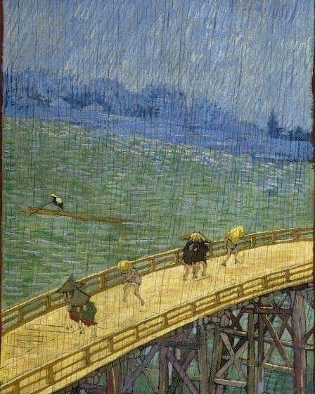 33_mayoumay's tweet photo. Vincent van Gogh //.
The Bridge in the Rain (after Hiroshige) 1887.
#vincentvangogh #vkac #verocskakoschsartcorner https://t.co/o0WaiWsK4g