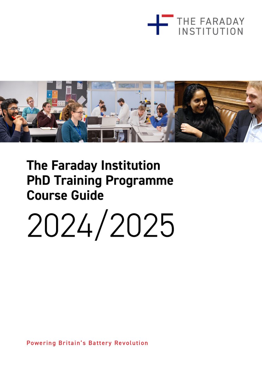 Faraday Institution (@faradayinst) on Twitter photo Delighted to welcome 16 talented individuals to <a href="/FaradayInst/">Faraday Institution</a> #PhD Training Programme🔋
Stay tuned for updates on their PhD journeys with #FaradayTraining #BatteryCareers
Take a look at the 2024/25 PhD Programme Course Guide➡️ lnkd.in/ek4Vv_EP Delighted to welcome 16 talented individuals to <a href="/FaradayInst/">Faraday Institution</a> #PhD Training Programme🔋
Stay tuned for updates on their PhD journeys with #FaradayTraining #BatteryCareers
Take a look at the 2024/25 PhD Programme Course Guide➡️ lnkd.in/ek4Vv_EP