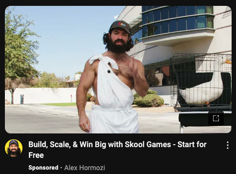 heyalper's tweet image. Want to launch viral ads like @AlexHormozi ?

1. Make your ads look so stupid that it is impossible to skip.  

2. Make your offer so good that it feels stupid not to sign up.