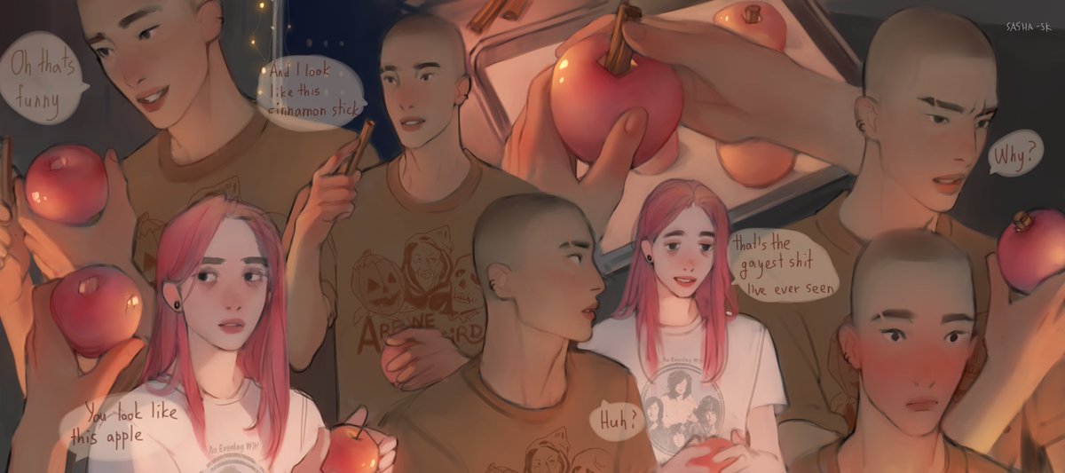 Sasha_SK_art's tweet photo. He’s just a silly artist who found some matching colors 😭 https://t.co/L8FeULeQ8F