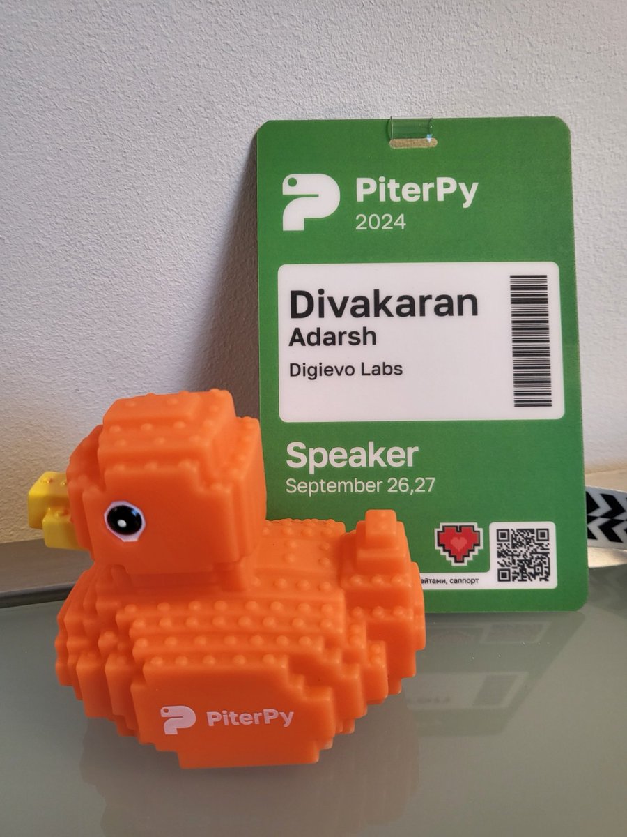 adarshd905's tweet image. It's the season of #Python 🐍 #Conferences!
Had a great time at #Piterpy 2024  in Saint Petersburg. I spoke on "Tackling Thread Safety in Python,"  which happened to be the only English talk at the offline part of the  @PiterPy conference.
- The event was organized by JUG Ru…