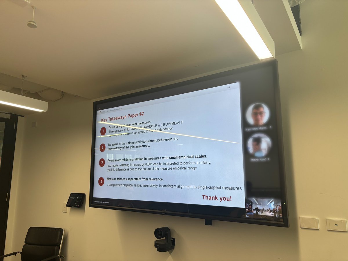 Damiano Spina 🦋@damianospina.com (@damiano10) on Twitter photo .@Theresa_v_r, who is visiting us from <a href="/UCPH_Research/">University of Copenhagen Research</a> gave a great talk on fairness-aware evaluation of recommender systems .@Theresa_v_r, who is visiting us from <a href="/UCPH_Research/">University of Copenhagen Research</a> gave a great talk on fairness-aware evaluation of recommender systems