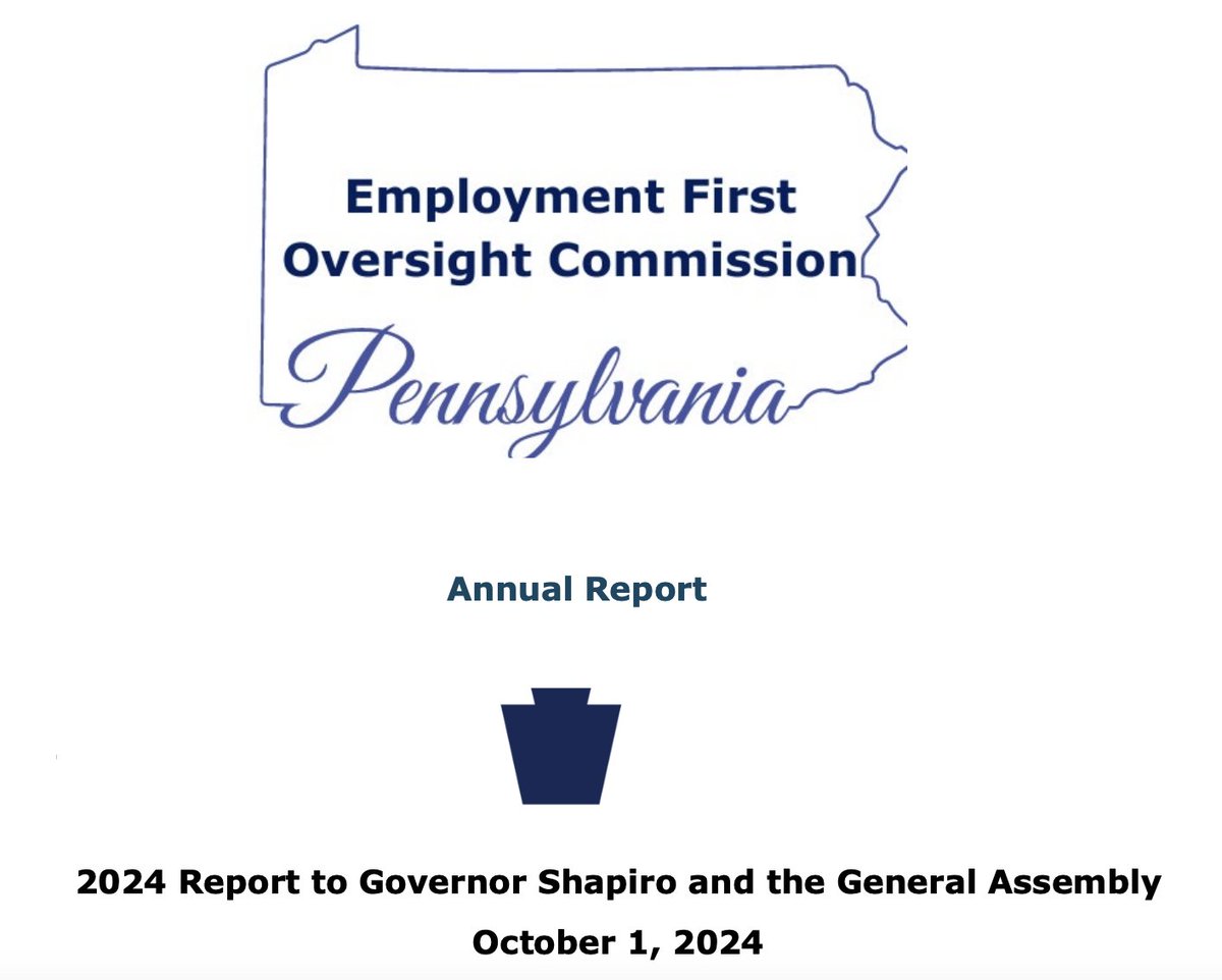 PADDC (@paddcouncil) on Twitter photo Employment First in Pennsylvania aims to help find competitive integrated employment. The Oversight Committee released its 2024 Annual Report to <a href="/GovernorShapiro/">Governor Josh Shapiro</a> and the General Assembly. Read the full report here: tinyurl.com/EF2024report
#NDEAM #NDEAM2024 #EmploymentFirst Employment First in Pennsylvania aims to help find competitive integrated employment. The Oversight Committee released its 2024 Annual Report to <a href="/GovernorShapiro/">Governor Josh Shapiro</a> and the General Assembly. Read the full report here: tinyurl.com/EF2024report
#NDEAM #NDEAM2024 #EmploymentFirst