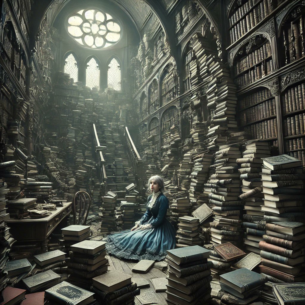 SianYvetteOwen's tweet image. Knowledge is her key to being free
Yet, bound to the words, she may not see
Too head fogged to read
Too weak to proceed
Cursed by #tsundoku, she’ll never flee

#Vss365 #Limerick #Migraine