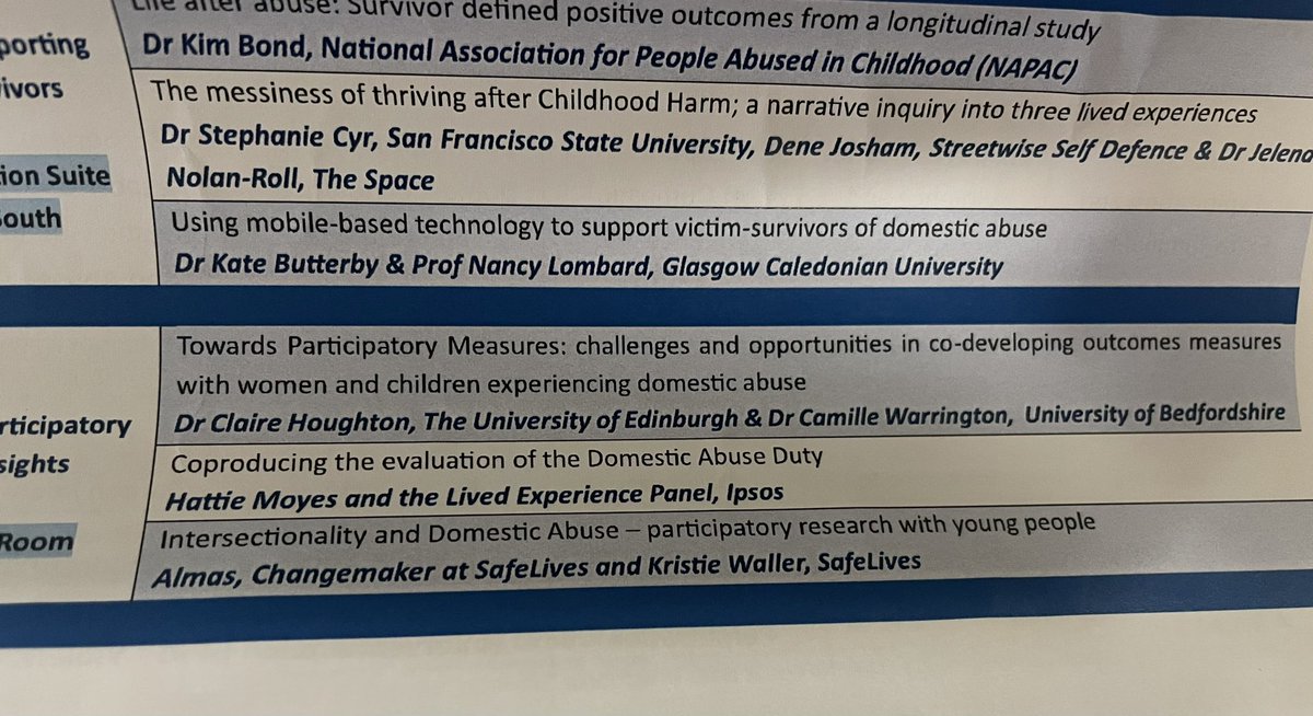 A HUGE privilege to chair this session fully informed by and presented with adult and CYP survivors. Such fantastic insight and learning. 

And wonderful words from the survivors I am fortunate enough to work with 🥹🥰

<a href="/ConnectUCLan/">ConnectCentre@UCLan</a> conference