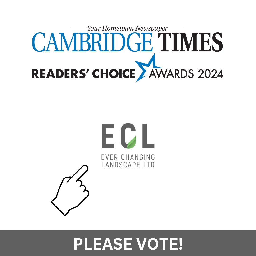 We want to thank our customers for nominating us for the 2024 Reader's Choice Awards for the Cambridge location.

We need your help to win, please click on the link below and pick Ever Changing Landscape.
The Voting period ends on October 10, 2024.

bit.ly/3W3obQg
