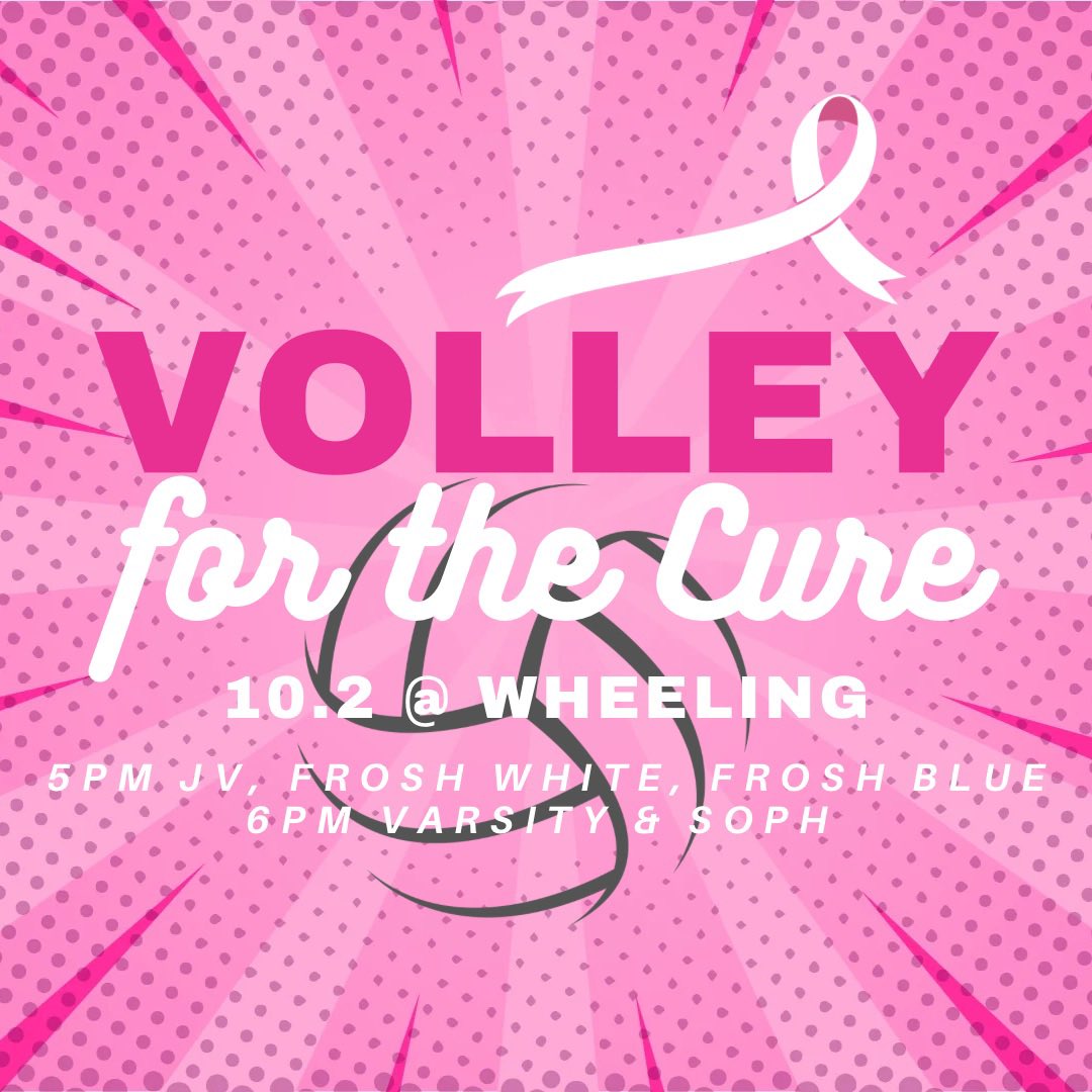 Today is a special game day! Our Volley for the Cure match is tonight at Wheeling, times listed below.

Support, donate, win some prizes and watch your Viator Lions compete! And of course…WEAR PINK! 💕