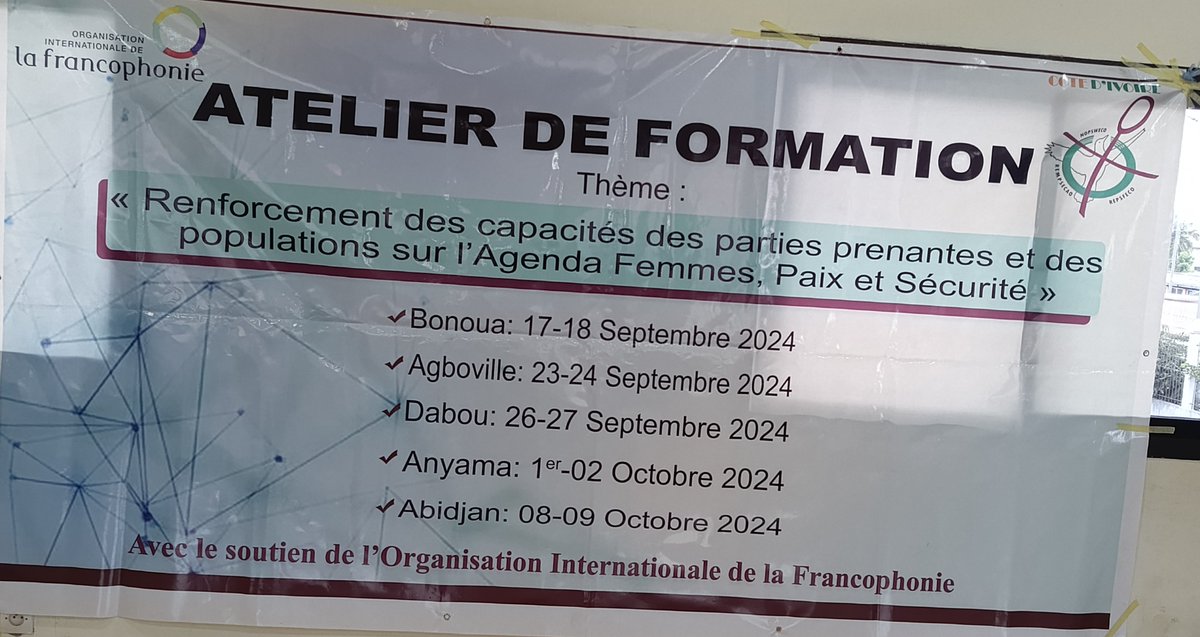 Renforcement des capacités des parties prenantes et des populations sur l' Agenda FPS
Avec l'appui <a href="/OIFrancophonie/">La Francophonie</a> 
Objectif : contribuer à une meilleure appropriation et mise en œuvre effective des 4 piliers de l' Agenda FPS : Prévention, Protection, Participation, Redressement