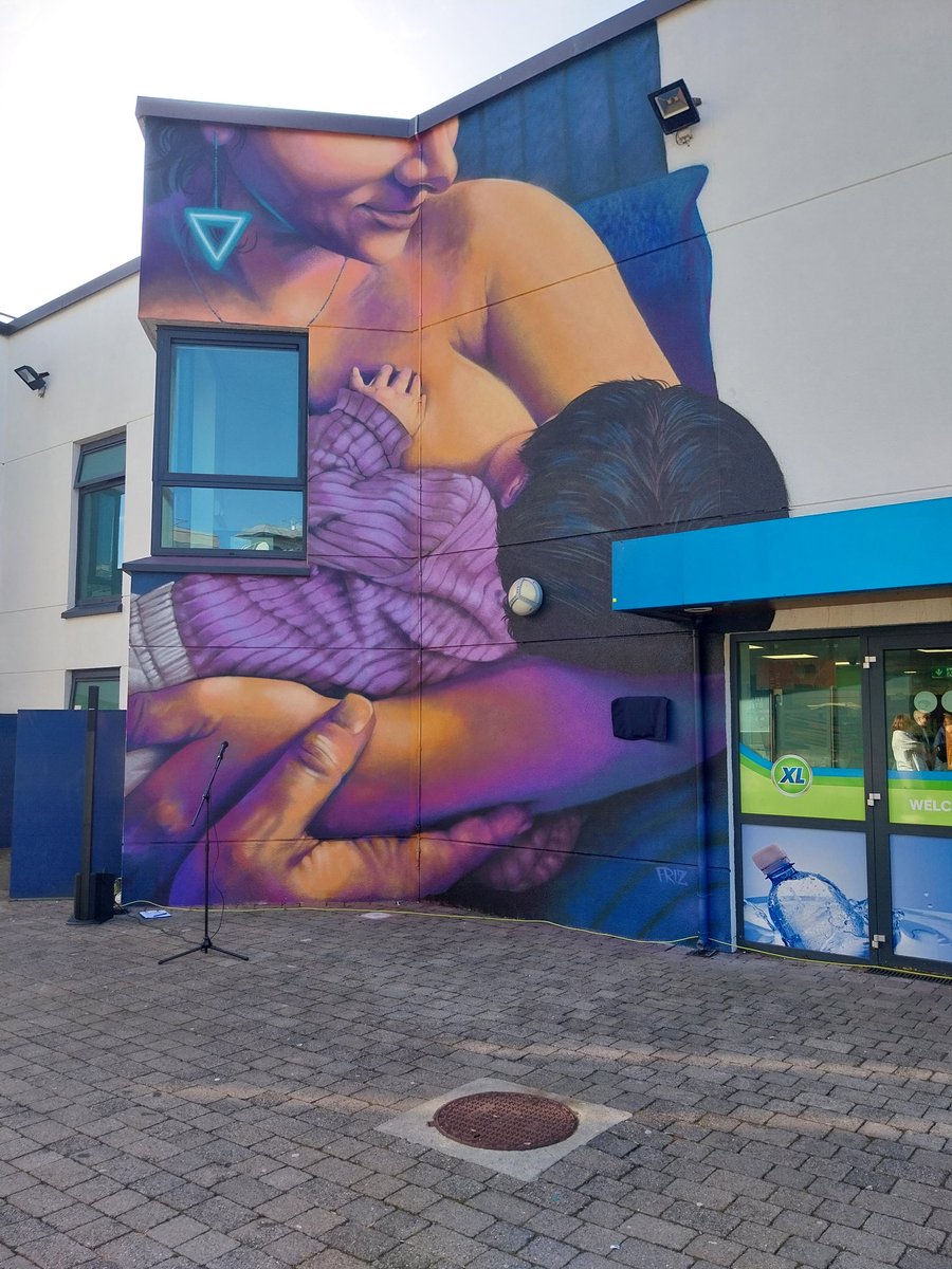 Ckkgreene's tweet image. Fantastic afternoon at the launch of the Breastfeeding mural at ATU in honour of National Breastfeeding Week. First of its kind on a Higher Education campus in Ireland. One of the Wall Mural Committee members was our very own Lynne Cunningham, Infant Feeding CNS 🤱🤱🏻🤱🏽🤱🏾🤱🏿