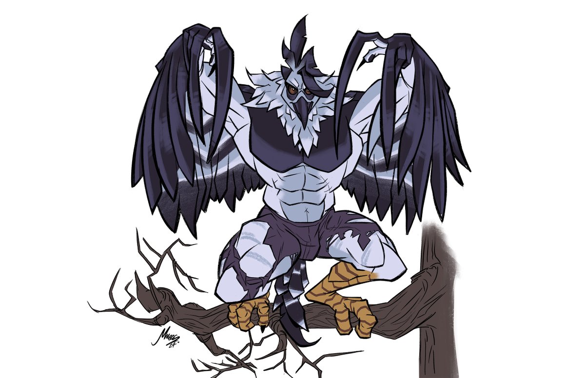 meza0411's tweet image. Harpy Eagle Day 2 
#Weretober2024 #weretober
