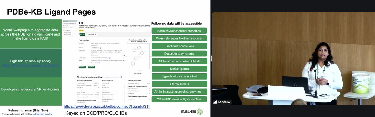 Poster flash talks: first speaker is Preeti Choudhary working at <a href="/PDBeurope/">Protein Data Bank</a> . She speaks about the BioChemGraph project. <a href="/ccdc_cambridge/">CCDC Cambridge</a> <a href="/ChEMBL/">ChEMBL Database</a>