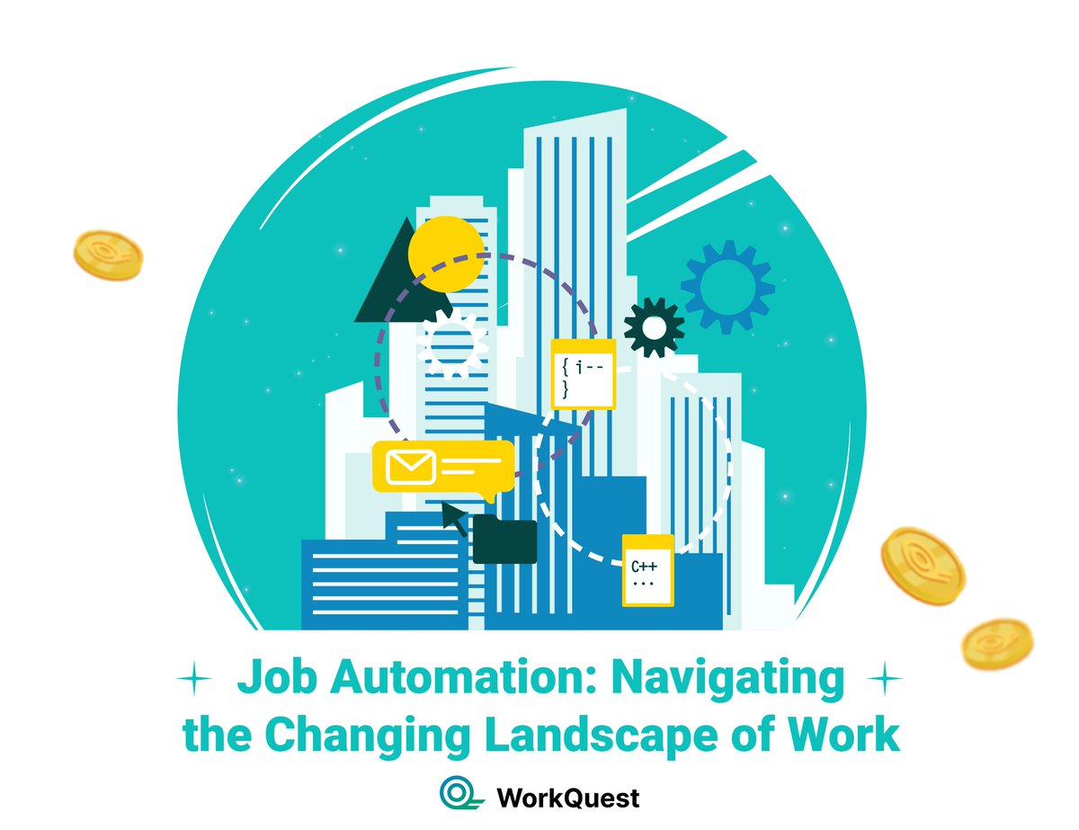 Job automation is reshaping industries! How can you stay ahead? In our latest article, we explore:

1️⃣ The rise of automation 2️⃣ How to upskill &amp; adapt 3️⃣ The irreplaceable human advantage

Leverage WorkQuest for remote work &amp; career growth!

🔗bit.ly/4gRrpjd

#RWA $WQT