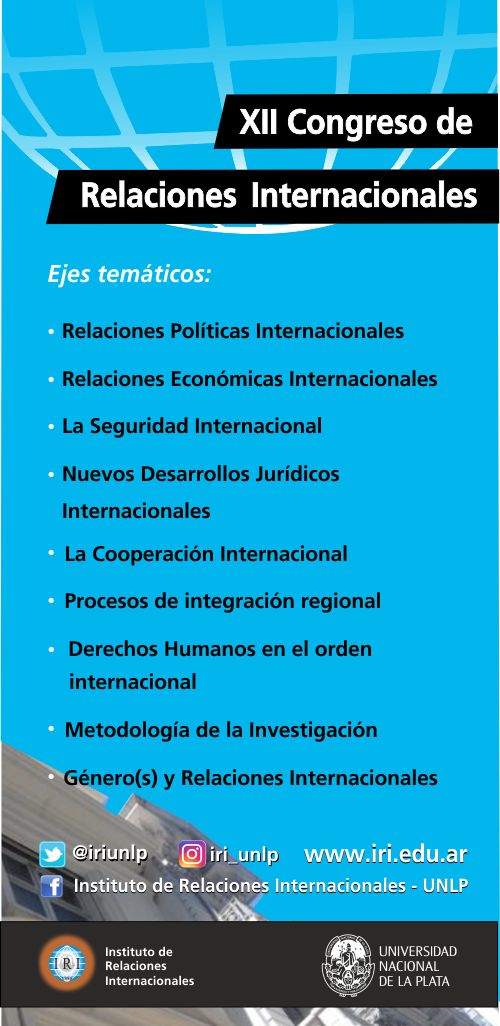 #IRIinvita
XII Congreso de Relaciones Internacionales
🗓️ 13, 14 y 15 de noviembre de 2024

buff.ly/3C5dJxj