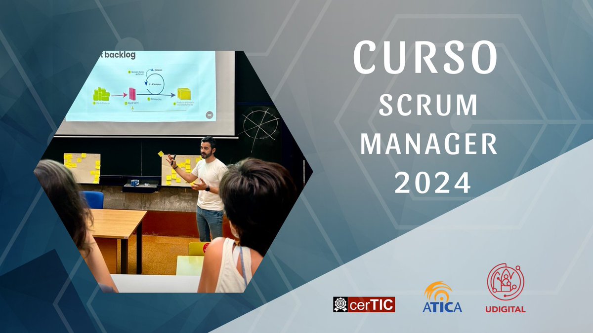 Curso de Gestión Ágil de Proyectos #ScrumManager concluido con éxito🚀
🌟¡Gracias a todos por vuestro esfuerzo y compromiso! 
¡Os esperamos en próximas ediciones!

#Scrum #CerticUMU #UMU