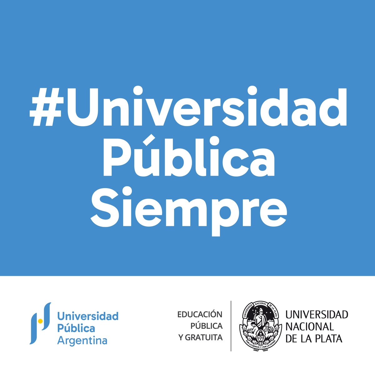 Nos sumamos a la segunda marcha federal universitaria. La universidad es parte de nuestra historia, de nuestra  identidad como Nación. Es el presente y el futuro del país. Vamos por más educación superior libre, abierta, inclusiva y de calidad #UniversidadPublicaSiempre