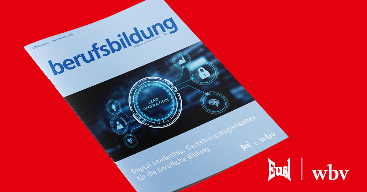 📰Wer braucht welche #DigitalLeadership in der #Berufsbildung? Das ist Thema der #berufsbildung 3/24, herausgeg. von M. Heister (<a href="/BIBB_de/">BIBB</a>), T. Hochleitner (@ISB_Bayern), K.-H. Gerholz (<a href="/uni_bamberg_of/">Universität Bamberg</a>)

👉u.wbv.de/bb2403so 

@eusl_verlag <a href="/bwpat/">bwp@</a> <a href="/leibniz_bildung/">leibniz_bildung</a> #twlz_bb