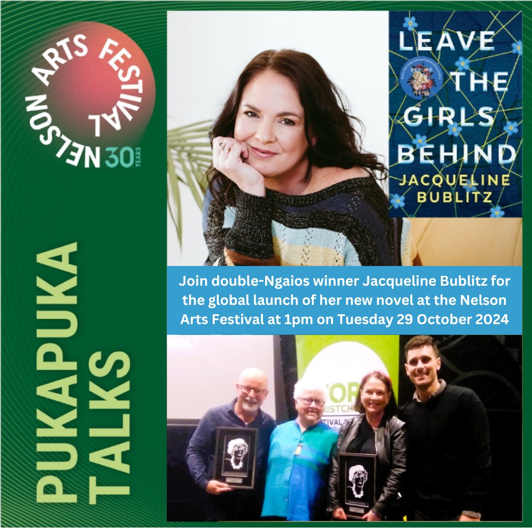 Ngaio Marsh Awards (@ngaiomarshaward) on Twitter photo So cool that 2x Ngaios winner & <a href="/The_CWA/">The Crime Writers’ Association</a> Gold Dagger shortlistee Jacqueline Bublitz is launching her new feminist thriller LEAVE THE GIRLS BEHIND at <a href="/nelsonartsfest/">Nelson Arts Festival</a> later this month! Check out this Nelson Mail feature: stuff.co.nz/nz-news/350431… and head along if you can! #yeahnoir So cool that 2x Ngaios winner & <a href="/The_CWA/">The Crime Writers’ Association</a> Gold Dagger shortlistee Jacqueline Bublitz is launching her new feminist thriller LEAVE THE GIRLS BEHIND at <a href="/nelsonartsfest/">Nelson Arts Festival</a> later this month! Check out this Nelson Mail feature: stuff.co.nz/nz-news/350431… and head along if you can! #yeahnoir