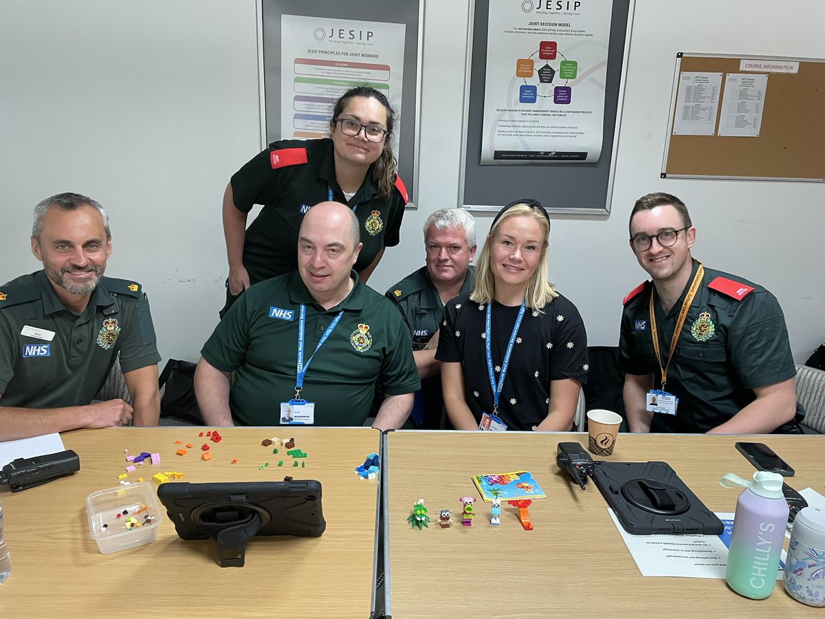 I recently had the exciting experience of our <a href="/NWAmbResilience/">NWAS Resilience Team</a> commander training &amp; WE WON (on the Lego)! As the only non-commander in the cohort, I was &amp; still am a bit smug 🤣🧱 apparently my radio skills are top class (despite referring to a piece of Lego as a little bum) 🫣!