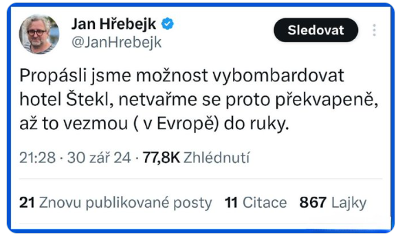Tak toto lidské prase je prý náš slavný režisér. Kdyby to napsali na Fialenka, nebo Dozimetra Rakušana, tak na vás klepe druhý den policie. Toto prase může, on fandí těm u moci.