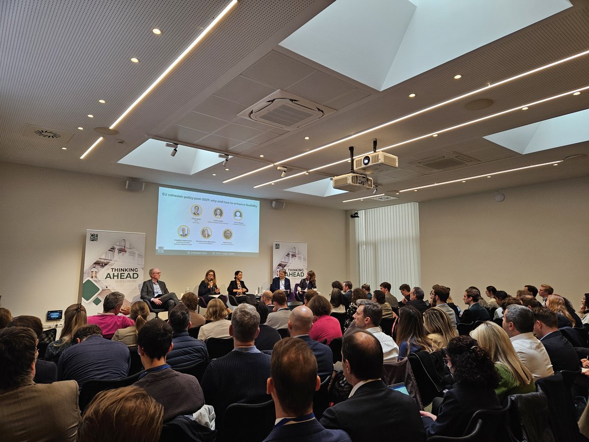 CEPS ThinkTank (@ceps_thinktank) on Twitter photo 📆 Full house for our event on #cohesionpolicy today! We explored options for enhancing flexibility and how can these options be implemented with:
📌 <a href="/eulaliarubio/">Eulalia Rubio</a> and <a href="/AlcidiCinzia/">Cinzia Alcidi</a>
📌 Anna Wagner, <a href="/EUinmyRegion/">EUinmyRegion🇪🇺</a>
📌 Friedrich Heinemann, <a href="/zew_en/">ZEW_en</a>
📌 Rachel Lancry Beaumont, <a href="/EU_CoR/">European Committee of the Regions</a> 📆 Full house for our event on #cohesionpolicy today! We explored options for enhancing flexibility and how can these options be implemented with:
📌 <a href="/eulaliarubio/">Eulalia Rubio</a> and <a href="/AlcidiCinzia/">Cinzia Alcidi</a>
📌 Anna Wagner, <a href="/EUinmyRegion/">EUinmyRegion🇪🇺</a>
📌 Friedrich Heinemann, <a href="/zew_en/">ZEW_en</a>
📌 Rachel Lancry Beaumont, <a href="/EU_CoR/">European Committee of the Regions</a>