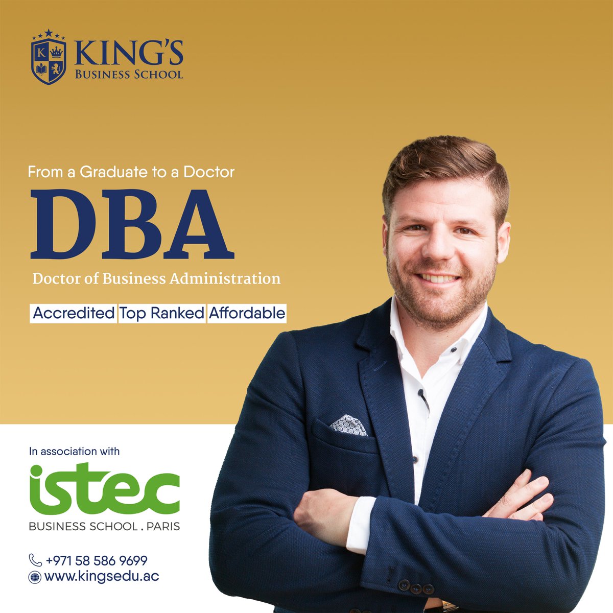 KingsEduUAE's tweet image. Elevate your career with a DBA from ISTEC Paris! Transform your expertise, enhance your leadership, and make a lasting impact.
#ISTECParis #DBAProgram #LeadershipTransformation #KBS