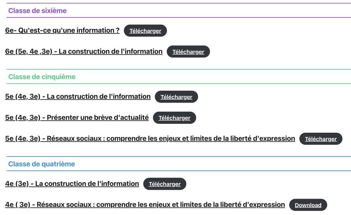 EMI_CLEMI Grenoble (@emi_grenoble) on Twitter photo Vous effectuez un remplacement de courte durée et vous souhaitez en profiter pour faire de l'#EMI ? Les formateurs du groupe EMI <a href="/acgrenoble/">Académie de Grenoble</a> vous proposent des séances "clés en main", par niveau, à mettre en oeuvre avec vos élèves de collège.
emi.web.ac-grenoble.fr/fiches-rcd-emi Vous effectuez un remplacement de courte durée et vous souhaitez en profiter pour faire de l'#EMI ? Les formateurs du groupe EMI <a href="/acgrenoble/">Académie de Grenoble</a> vous proposent des séances "clés en main", par niveau, à mettre en oeuvre avec vos élèves de collège.
emi.web.ac-grenoble.fr/fiches-rcd-emi