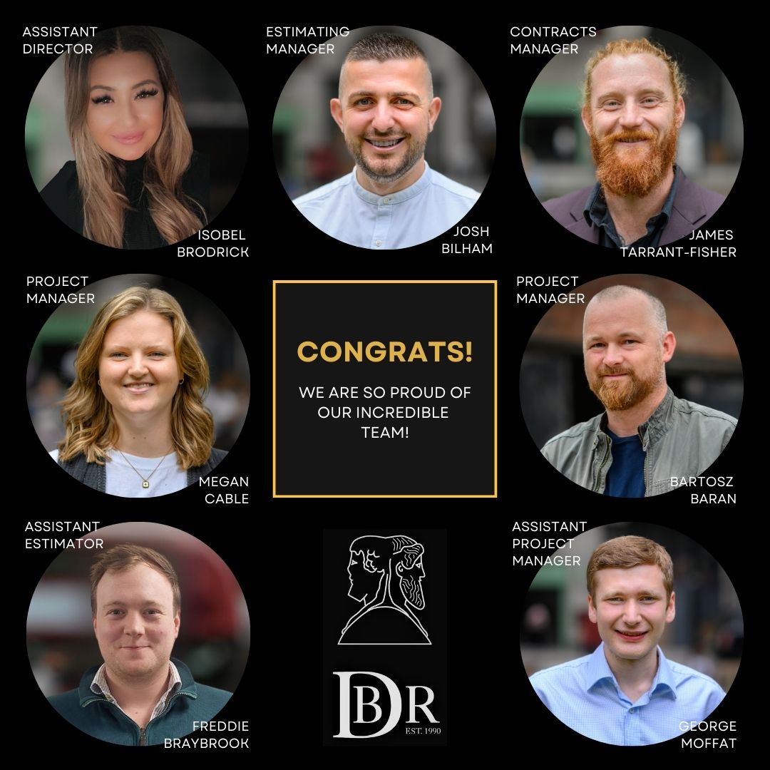 👏The Board of Directors are pleased to announce these incredible promotions
here at DBR. 👏
These promotions come after a lot of exceptional work and dedication during years of service with DBR.

Cheers to you all!

#dbr #pasthasafuture #acheivements #promotions #congrats #proud