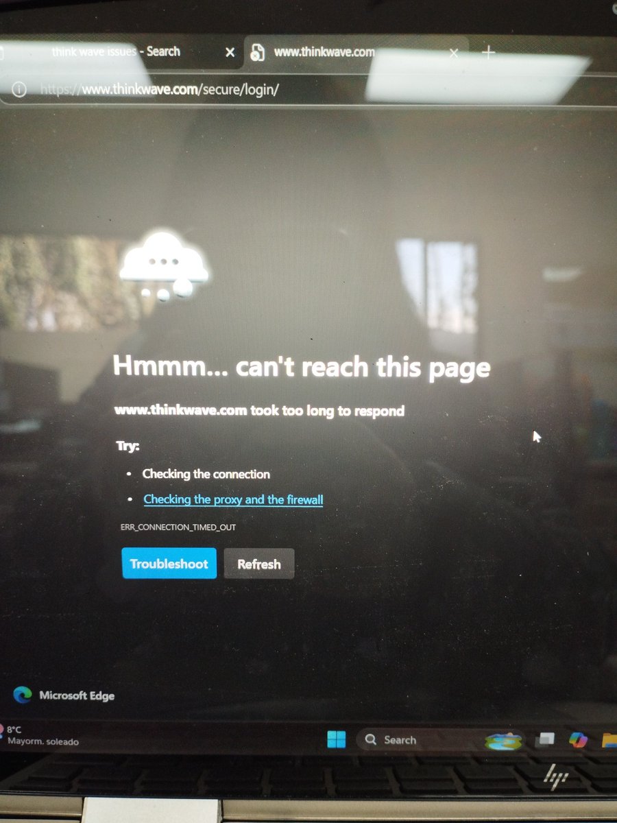 regi3108's tweet photo. @ThinkWave the website has not been working for 3 days in a row!! Help please this is what I see: https://t.co/alvHOUN7Ia