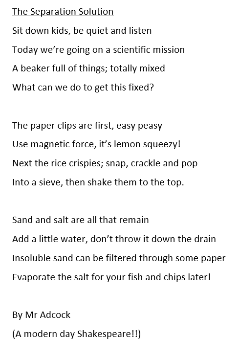 GosEastMiddle's tweet photo. Spontaneous poetry!
Pupils love the poem Mr Adcock wrote for his science lesson! Incredible! 👏📝 #RandomActsofPoetryDay https://t.co/uNHeXPF7Ee