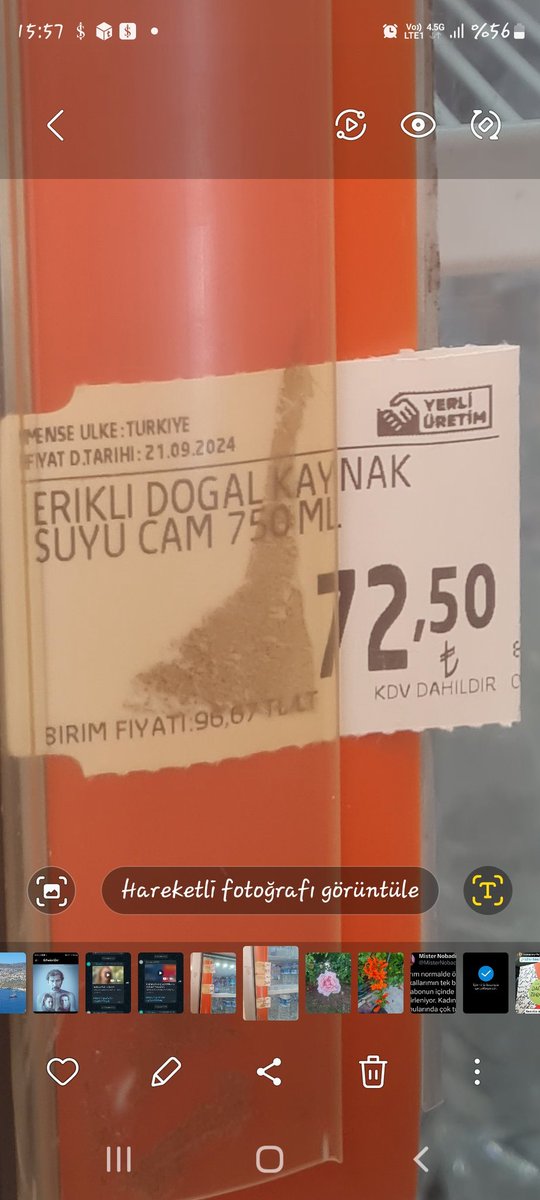 Kalkanda bir marketten,havaalanından değil