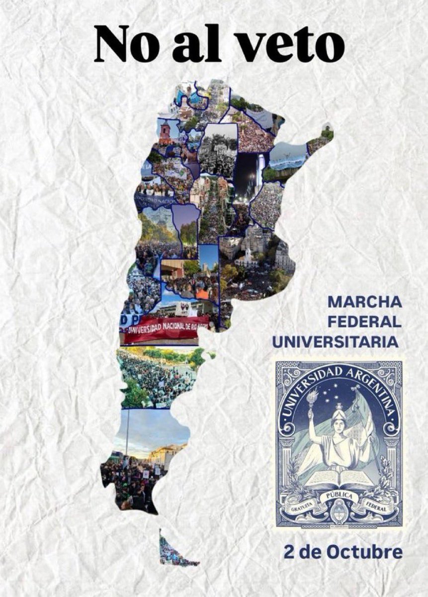 Por los que logramos disfrutarla, por los que tienen la oportunidad de acceder y por todos los que la necesitarán, hoy marchamos por la universidad y la educación pública!