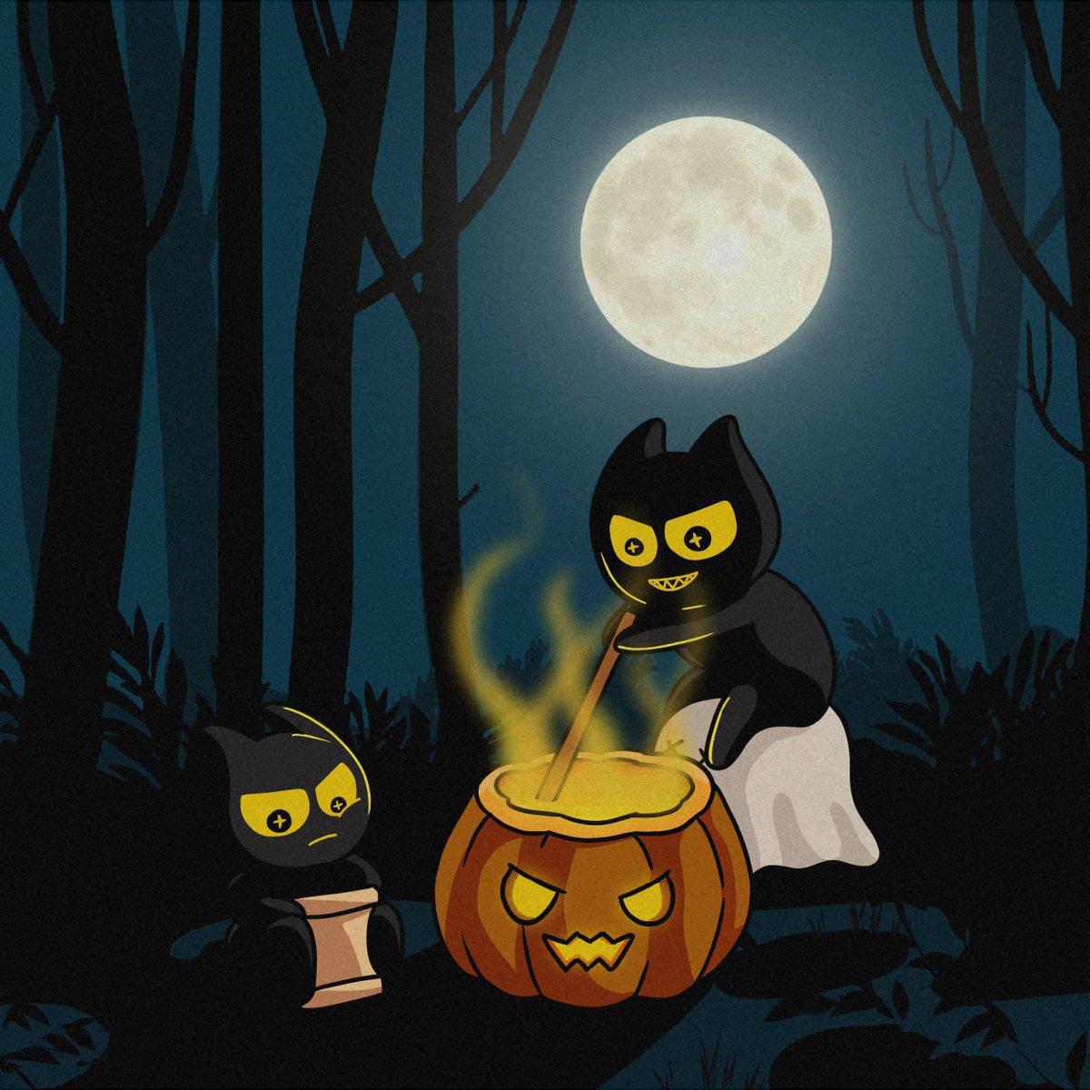 coinaper's tweet photo. @ramonos New meta is here, prepare yourself for halloween &amp; add $jinx in your port🌙🐈‍⬛ https://t.co/n0RLV3Al3N