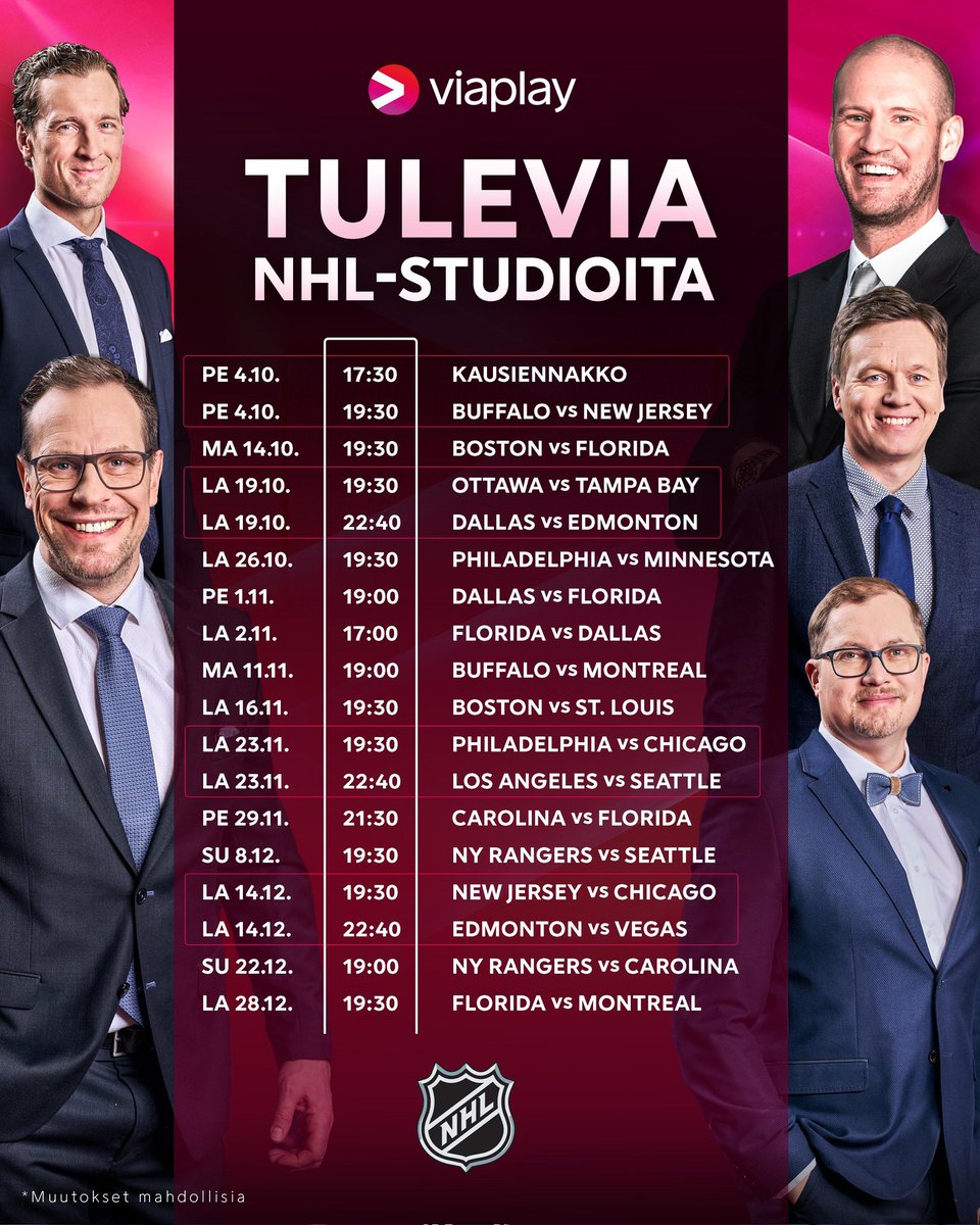 Sopivasti työnsarkaa syyskaudelle. #NHLfi