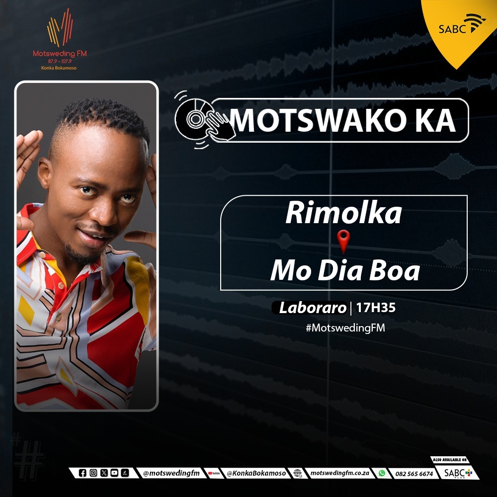 motswedingfm's tweet photo. #DiaBoa le   

Nelly : @ObonyeWAMotshweningMoruri
@LTK
@Swanky
@Refilwe Fiffy-M Mogomotsi

☎️: 082 565 6674

🖥️: https://t.co/bpXxNNG6x8

SABC +: https://t.co/m3YZ9VrMov

#MotswedingFM https://t.co/MmGv8YuWhh https://t.co/cH3sSgS06Z