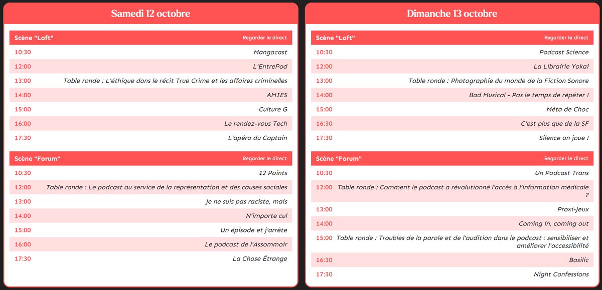 L'équipe de Podcastics sera présente à @labellevilloise les 12 et 13 octobre pour la première édition du PodParis. N'hésitez pas à venir nous faire un petit coucou : non seulement on vous a préparé des petites surprises sympas, mais en plus la programmation #podcast est top 🤩